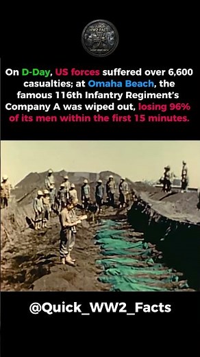 96% Slaughtered in 15 Minutes Omaha Beach Horror #ww2 #militaryhistory #historyfacts