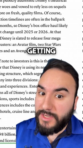 Disney’s Earnings Are HERE! The Stock Is EXPLODING#disney #dis #disneystock #stocks #stockmarket #bobiger #invest #investing #earnings | Stas Talks Stocks | Facebook