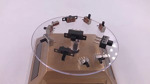 SS22F25G5 Toggle Switch 2 Position 6 Pins With Fixed Hole Handle High 5mm DPDT 2P2T Panel Mount Slide Switch