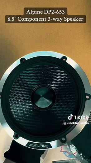 Alpine DP2-653 - 6.5” Component 3-way Speaker#alpine #speaker #kinekticaudio #caraudiosystem