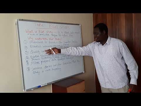 How to conduct pilot study in research