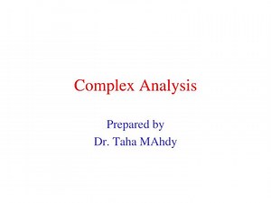Complex Analysis - SlideServe