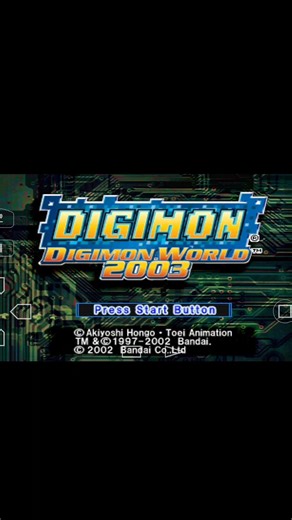 Digimon world 3 or 2003 menu game
