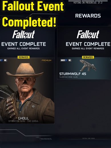Fallout Event Has Been Completed! New Character The Ghoul & New SMG Sturmwolf 45 Unlocked 😀 #blackops7 #bops7 #callofduty #cod #fyp