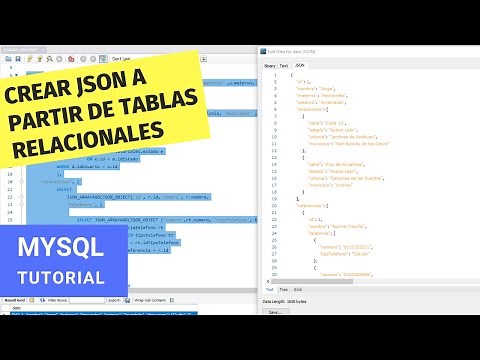 Crear documento json a partir de tablas relacionales en MySQL 8.0.2