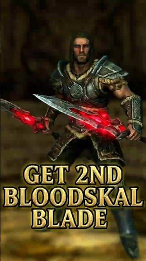 How to Get TWO Bloodskal Blades in Skyrim #skyrim #gaming #shorts