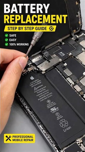 🔋 “iPhone Battery Replacement | Step by Step Guide 🔧”