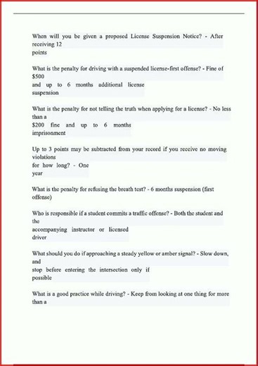 Nj Dmv Permit Test Exam Actual Questions With 100 Correct An video