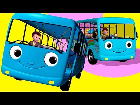 Wheels On The Bus - Blue | Popular Nursery Rhymes for Babies - Best Kids Songs