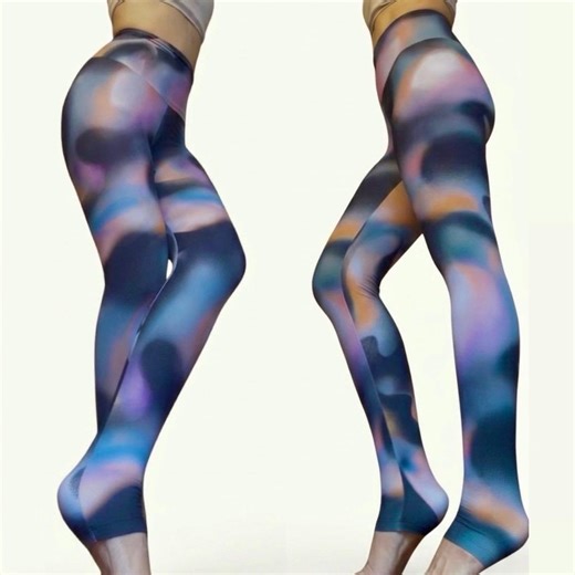 Boho Marble Print Yoga Pants, High-waisted Compression Leggings Activewear - Etsy