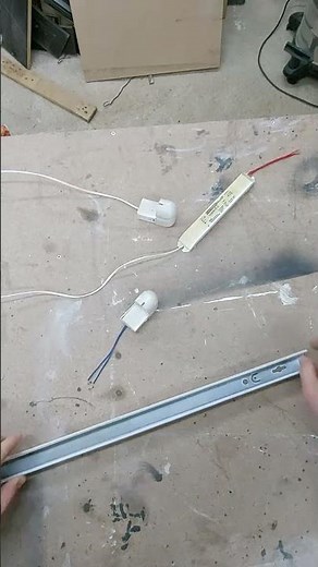 Convert T8 light fixture from fluorescent to LED #shorts