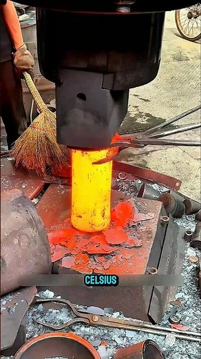 This Is How Solid Steel Is Turned into a Hollow Tube Without Drilling! #steel#forging#metalworking