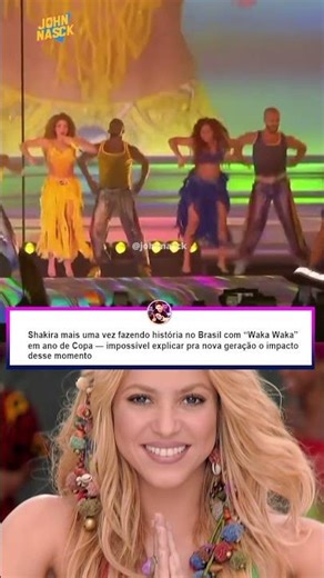 Shakira revive Waka Waka em Copacabana 🇧🇷🔥 #shorts