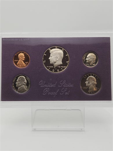 1987 United States Proof Set Original Mint Packaging With Sleeve & COA - Etsy