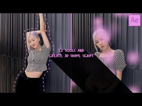 ez tools and create 3d shape script | after effects