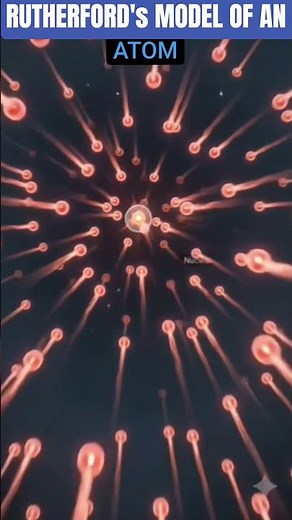 Rutherford's Nuclear Model of the Atom || An atom has a dense central core and mostly empty space.