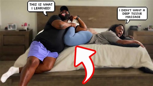Giving my wife an aggressive massage to see her reaction #prank