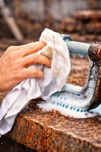 Insane Magic Spray Destroys Rust Instantly! ✨ #Shorts