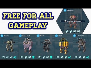 War Robots: Shell, Blitz, Hawk, OX Minos | FFA Gameplay