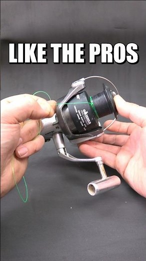 How REAL fisherman attach line to reel