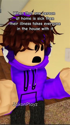 When one person gets sick and the illness takes the whole house down with it #roblox #shorts #memes