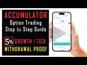 How to Trade Accumulator in Deriv (Real Account) - Step by Step Beginners Guide