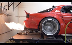 大红火箭兔宽体RX-7 FD马力机测试 上路小跑