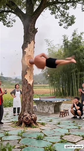 “Man vs Tree… His Head Started Spinning #funny #aishorts