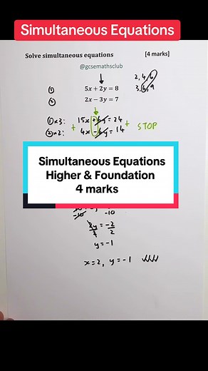Understanding Simultaneous Equations in Mathematics
