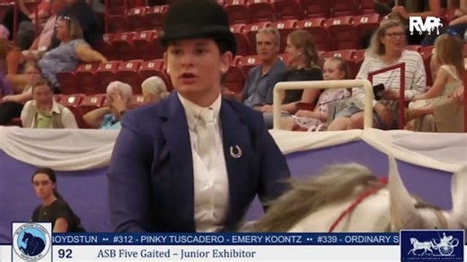 BRC25 - Class 92 - ASB Five Gaited Junior Exhibitor