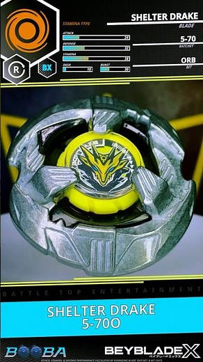 Shelter Drake 5-70O x BOOBA Unwrapped | Unboxing 📸 #beybladex #beyblade #shorts