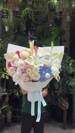 Mẫu Hoa Bó Pastel Gây Thương Nhớ