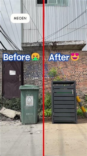 How can a steel trash can enclosures clean and free your hands?VI