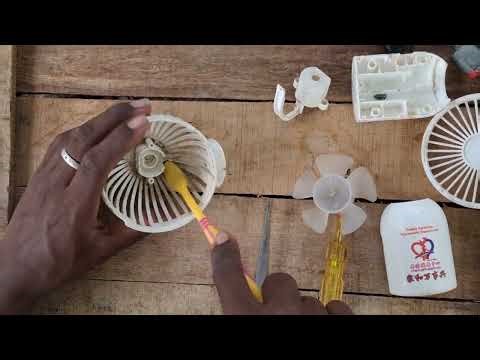 How to repair mini DC motor fan | rechargeable mini fan repair | mini fan battery problem