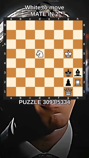 📈 LEVEL UP YOUR CHESS: Daily Mate in 2 #puzzle 3093 #chesschallenge #chessmoves #chessbrain