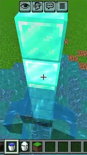 Minecraft Invisible Elevator Trick!(No Redstone Needed!) #MinecraftSecrets