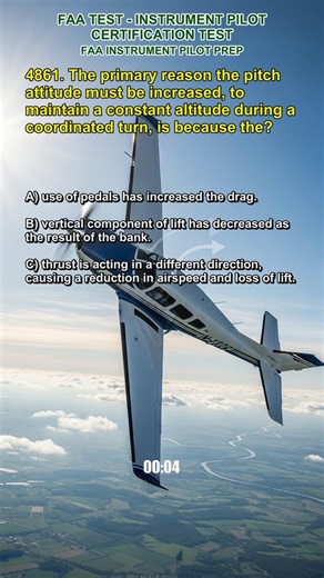 FAA - Instrument Pilot Q4861 #test #exams #instrument #weather #glider
