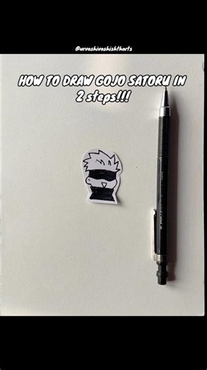 ​Gojo Satoru drawing hack! (Wait for it) #JJK #AnimeArt #Drawing #ArtShorts #Gojo #Shorts #Viral