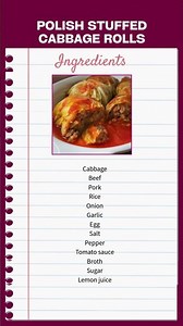 Polish Stuffed Cabbage Rolls