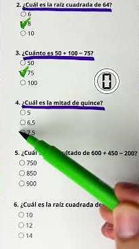 Math quiz🦾¿Cuántas respuestas correctas? #math #quiztime #knowledge #preguntas Data Quiz