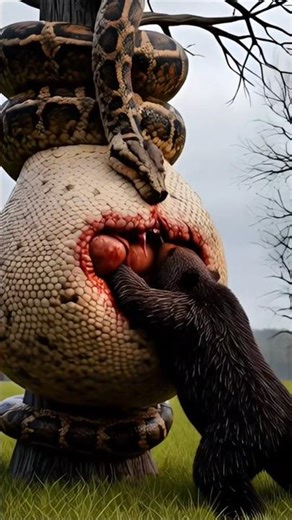 “The Python Ate Two Bears…#freerishta #shorts #viral #trending