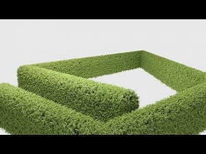 Simple hedge in 3ds max and corona