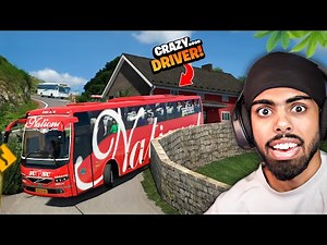 CRAZY BUS DRIVING ON TIGHT ROADS...