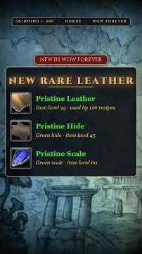 Skinning 1-300 Horde Guide | WoW Forever
