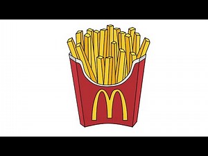 HOW TO DRAW MCDONALDS FRIES