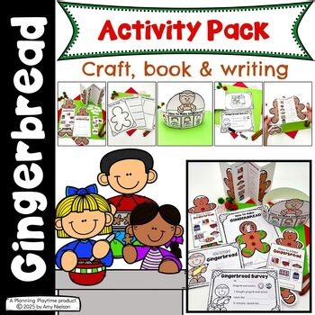 Gingerbread How-To Writing, Craft & Mini Book • Sequencing   Taste Test Activity