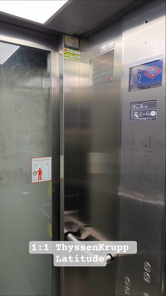 Weird 1:1 ThyssenKrupp Latitude MRL #lift #ascensor #elevator #hiss #aufzug
