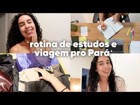 I'M TAKING AN EXAM IN PARÁ, STUDY ROUTINE, SKIN CARE, AND A QUICK TRIP TO SP ✈️😳 | JULIANA LOUISE
