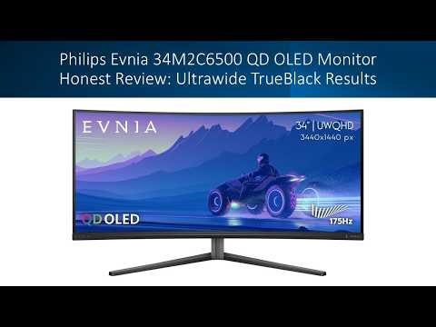 Philips Evnia 34M2C6500 QD OLED Monitor Honest Review: Ultrawide TrueBlack Results
