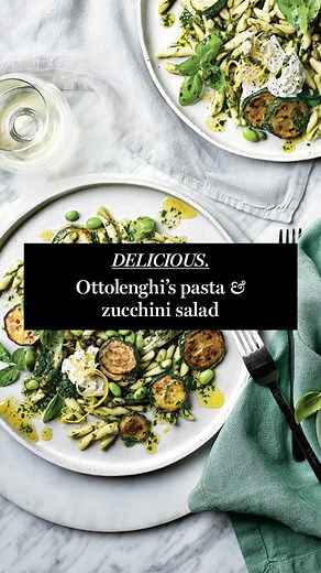 This simple salad from Yotam Ottolenghi combines nourishing greens with filling pasta for the perfect healthy midweek meal. 💚 "This salad is rich with vegetables and fresh herbs, and is so simple to make," the chef says. Give it a try for dinner this week. We guarantee it will become part of your weekly rotation. Recipe in the comments ✨ #pastasalad #ottolenghi #ottolenghirecipe #dinnerrecipe #pastasaladrecipe | delicious. Australia